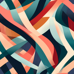 Geometric pattern style wallpaper abstract painting  digital art