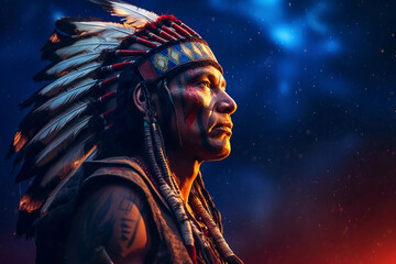 Standing Tall - The Remarkable Life of a Native American Chief Created by AI
