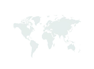 Fototapeta na wymiar World map, grey color, abstract pattern, illustration. Png format. Transparent background
