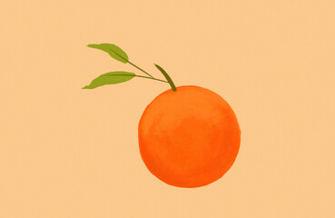 Orange transparent décor 
