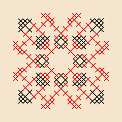 Ukrainian embroidery. Symbol of love.