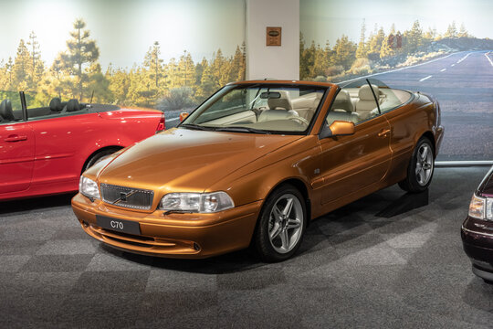 Gothenburg, Sweden - April 10 2022: Volvo C70 cab on display.