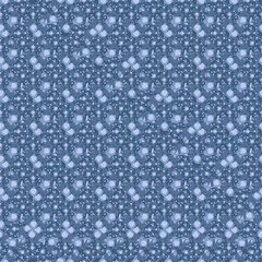 seamless pattern.simple Textile pattern graphic design. abstract indigo blue geometrical shape pattern used Vintage Indian texture,ornament,tiles,t-shirt, print.blue chaotic pattern for textile design