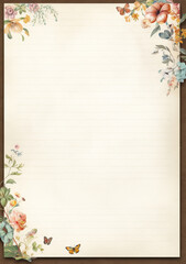 Obraz premium Stationery for various occasions, with floral, animal and nature prints.