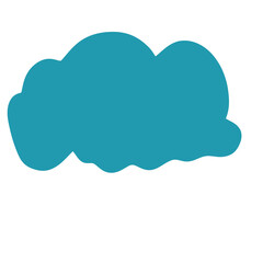 cloud shape vectors element