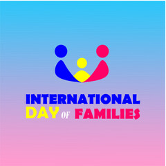 international day of families, international family day, colorful family logo 