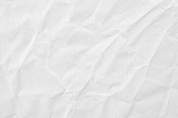 Abstract white crumpled and creased recycle paper texture background