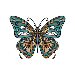 butterfly logo brand design is elegant and sophisticated, perfect for brands that want to showcase their beauty and transformation. Generative AI