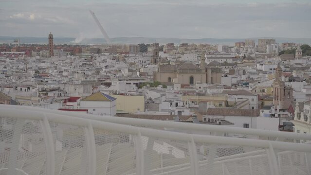 Las Setas de Sevilla or Metropol Parasol, Wooden Mushrooms Structure at La Encarnaci&oacute;n Square Old Quarter Seville, Spain