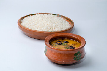 Traditional Daal Chawal with Spices and Sides