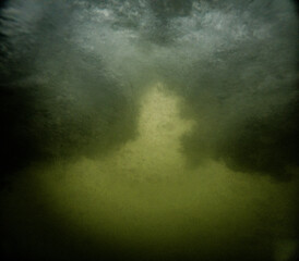 background with swater texture of blues and green