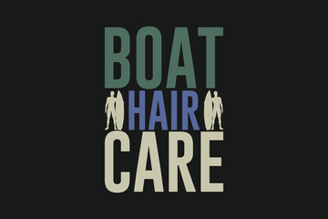 Naklejka na ściany i meble boat hair care