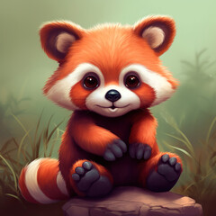 Cute fox illustration