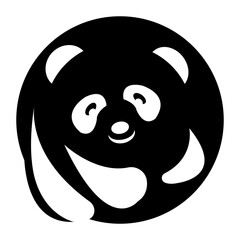 panda icon illustration vector