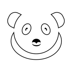 panda icon illustration vector