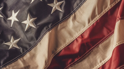 red and white fabric Generative AI