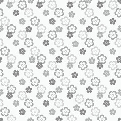 Seamless creative Simple flower pattern vector design.simple cross gray flowers with light white background geometrical pattern.textiles,tiles,mosaic,creative Textile cross pattern design.
