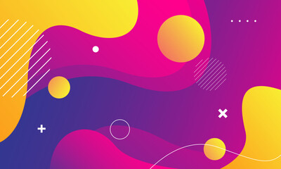 Abstract colorful background. Fluid shapes composition. Eps10 vector