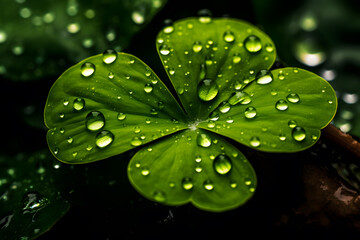 four leaf clover, st patricks day - generative ai