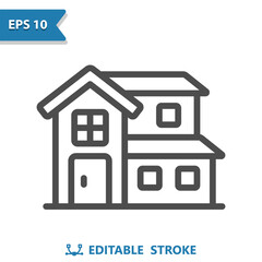 House Icon. Building, Real Estate, Home