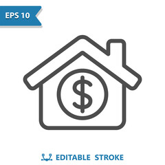 House, Dollar Icon. Real Estate, Home, Price, For Sale