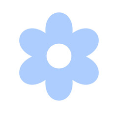 Fototapeta na wymiar Daisy flower simple element icon illustraton
