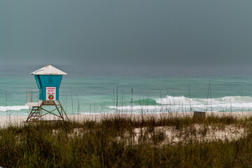 lifeguard tower on the beach
