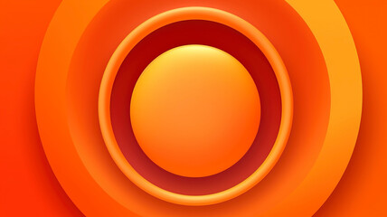 Gradient monochromatic orange background wallpaper with circular shapesand light orange gradients.