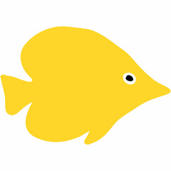 Sea fish for advertising banner design.