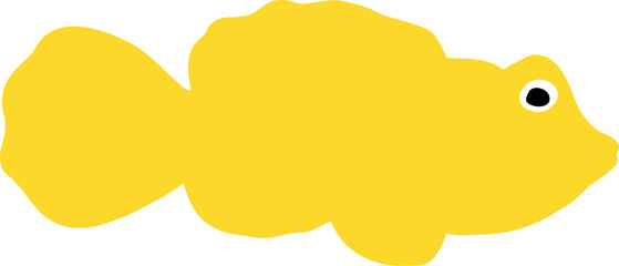 Sea fish for advertising banner design.