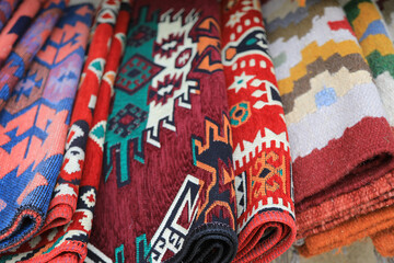 alfombra kilim beduina etnica tejida a mano artesanía       madaba color jordania  4M0A0489-as23