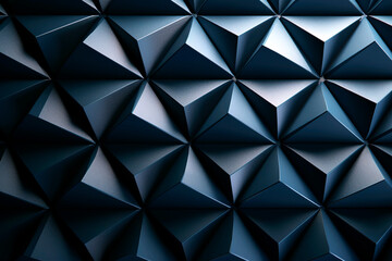 Modern geometric background in dark blue, wallpaper.