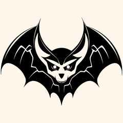 Bat,vampire, vector for logo or icon,clip art, drawing Elegant minimalist style,abstract style Illustration	