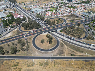 Traffic at Guadalajara's Vallarta Avenue and Periferico Crossroad - Photo