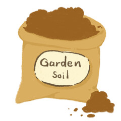 various farm icon, garden soil