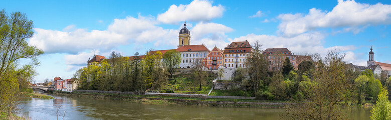Fototapeta na wymiar Panorama of the city Neuburg an der Donau