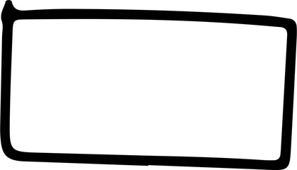 Hand Drawn Rectangle Design Element