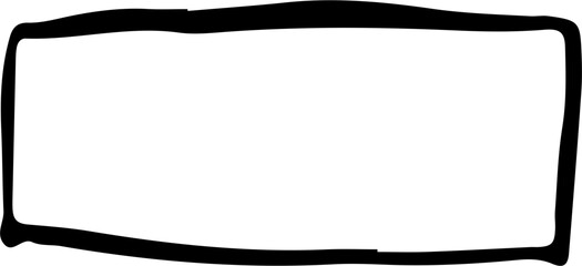 Obraz premium Hand Drawn Rectangle Design Element