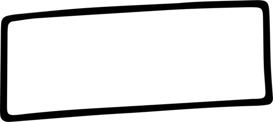 Hand Drawn Rectangle Design Element