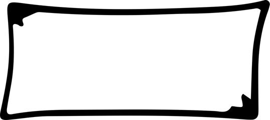 Hand Drawn Rectangle Design Element