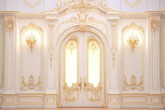 classic and vintage luxury wall backdrop