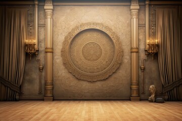 classic and vintage luxury wall backdrop