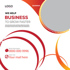 vector business social media post 