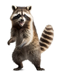 Obraz premium raccoon, isolated background. Generative Ai.