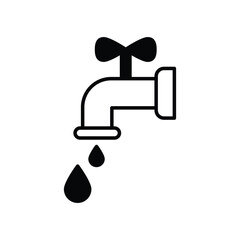 Water Resource icon vector stock illustration.