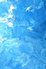 abstract azure blue background with white splashes