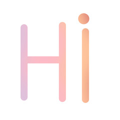 Text in pastel colours 