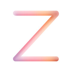 Obraz premium English alphabets, Roman alphabets, ABC letters, pastel letters