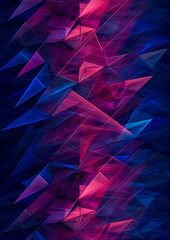 Obraz premium A background with blue and purple lines, in the style of geometrical modernism, linear simplicity, contrasting backgrounds. Generative Ai.