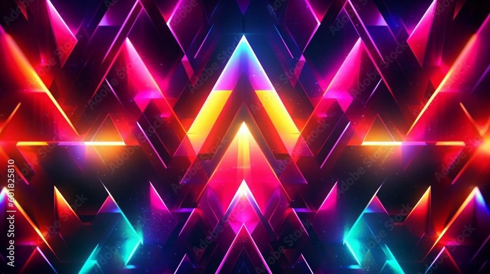 Canvas Prints abstract neon lights for background. generative ai